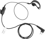 jeuyoede g shape cp185 single wire headset earpiece mic - compatible with motorola rmm2050 rmu2080 xu2600 cls1410 cp200 gp300 bpr40 pr400 two way radios logo