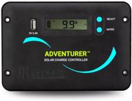 🔋 renogy adventurer 30a negative ground flush mount charge controller | lcd display | compatible with sealed, gel, flooded, and lithium batteries | 12v/24v pwm logo