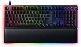 img 4 attached to 🎮 Razer Huntsman V2 Analog Gaming Keyboard: Analog Optical Switches, RGB Lighting, Wrist Rest, Media Keys & Dial - Classic Black (Renewed)