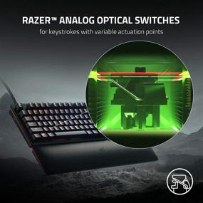 img 3 attached to 🎮 Razer Huntsman V2 Analog Gaming Keyboard: Analog Optical Switches, RGB Lighting, Wrist Rest, Media Keys & Dial - Classic Black (Renewed)