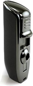 img 4 attached to 🗿 Enhance Your Smoking Experience with Prestige Import Group Olympus Triple Flame Torch Lighter - Black Stone with Gun Gray Metal Design & Built-in Punch Cutter - Wind Resistant