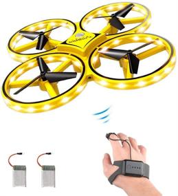 img 4 attached to 🚁 ForBEST Gesture Control Drone - Rc Quadcopter with Hand Sensor & Smart Watch Control, 2 Batteries, 360° Flips, LED Light, 3 Modes, USB Cable - Perfect Kid's Gift