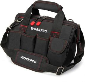 img 4 attached to 🧰 12-inch WorkPro Close Top Wide Mouth Storage Tool Bag - W081020A