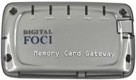 📸 digital foci memory card gateway: usb 2.0 multi-format memory card reader (gray) - enhanced data transfer & compatibility logo