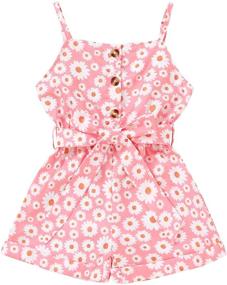 img 4 attached to 👧 Girls' Clothing: Toddler Suspender Overalls Jumpsuits for Improved SEO