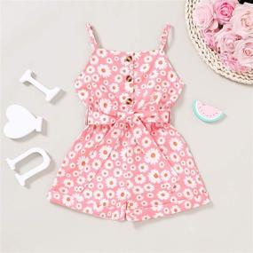 img 3 attached to 👧 Girls' Clothing: Toddler Suspender Overalls Jumpsuits for Improved SEO