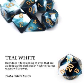 img 2 attached to 🎲 Haxtec Polyhedral RPG Dice Set for Dungeons & Dragons Roleplaying