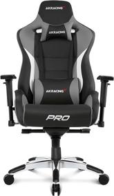 img 4 attached to 🎮 AKRacing Masters Series Pro Luxury XL Grey: Unparalleled Comfort and Style for Gaming and Office Use