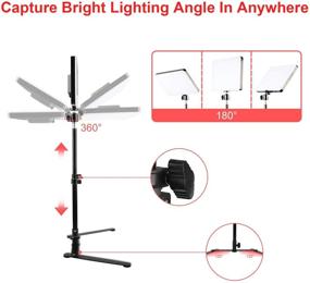 img 2 attached to 🎥 MOMIRA M240 Camera Light LED Video Lighting Kit with Overhead Mount and Dimmable 2700-5700K Photo Light Panel for Video Conferencing, Photography, Zoom Lighting, Streaming, and Studio Lights (Upgrade)