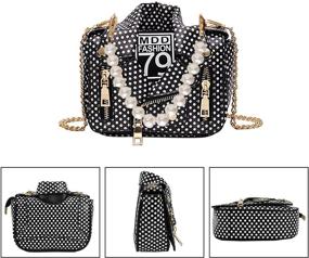 img 3 attached to 👜 Rebecca Motorcycle Crossbody Handbag Satchel: The Ultimate Women's Accessory for Style & Function!