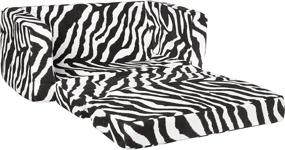 img 2 attached to 🦓 Zebra Print Toddler Flip Sofa by Fun Furnishings