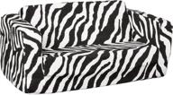 🦓 zebra print toddler flip sofa by fun furnishings logo
