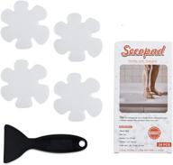 🛁 non-slip bathtub stickers: secopad safety shower treads with adhesive appliques and scraper logo