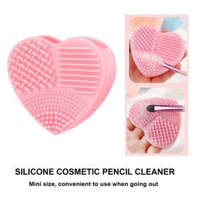 img 2 attached to Efficient Electric Makeup Brush Cleaner & Dryer: Wash, Spin, and Dry in 10 Seconds! Includes 8 Rubber Collars for All Brush Sizes