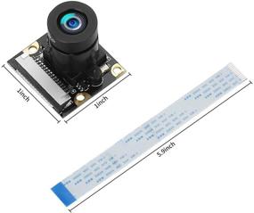 img 3 attached to E&amp;O Raspberry Pi Camera Module - 5MP 1080p Webcam with OV5647 Sensor and Adjustable Focus Len for Raspberry Pi Model A/B/B+, RPi 2B, Pi 3 B+, and Pi 4B