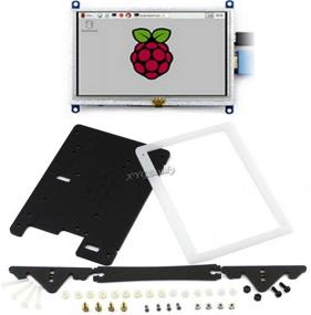 img 4 attached to 🖥️ 5 Inch HDMI Touch LCD Display (B) with Bicolor Case - Compatible with Raspberry Pi 4 3 2 Model B B+ Banana Pi Pro BeagleBone Black @XYGStudy