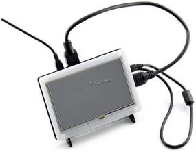 img 2 attached to 🖥️ 5-дюймовый сенсорный ЖК-дисплей HDMI (В) с двухцветным корпусом - совместим с Raspberry Pi 4 3 2 Model B B+ Banana Pi Pro BeagleBone Black @XYGStudy