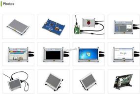 img 1 attached to 🖥️ 5 Inch HDMI Touch LCD Display (B) with Bicolor Case - Compatible with Raspberry Pi 4 3 2 Model B B+ Banana Pi Pro BeagleBone Black @XYGStudy