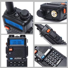 img 3 attached to Аиритон и BAOFENG UV-5R 5W портативная двухдиапазонная радиостанция с двумя аккумуляторами 3800mAh и складной тактической антенной 18,8 дюйма - 2 шт.