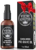 🪒 men's pre shave oil - premium shaving oil with sandalwood for safety razor, straight razor - achieve the smoothest, razor burn free shave logo