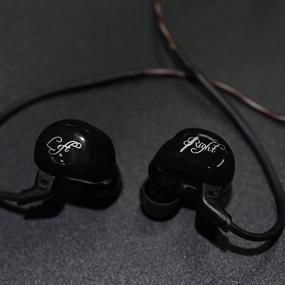 img 1 attached to KZ ZSR Black Triple Driver High Fidelity Dynamic Hybrid In-Ear Headphones - Earbuds (Earphones)