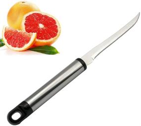 img 1 attached to 🍊 Justdolife Stainless Steel Grapefruit Spoons and Knife Set: Perfect for Effortless Citrus Desserts in Vintage Style