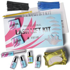 img 1 attached to 👁️ Stacy Lash Lift Kit - High-Quality Professional Salon Grade Eyelash Perm Curling Lotion & Liquid Full Lifting Set - Semi-Permanent Wave Curling Eyelash Perming Solution