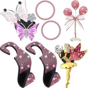 img 4 attached to Accessories Butterfly Backseat Decoration Rhinestone