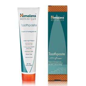 img 3 attached to 🦷 Himalaya Botanique Neem & Pomegranate Toothpaste - Original Formula for Enhanced Tooth Whitening and Long-lasting Freshness, 5.29 oz, 2 Pack