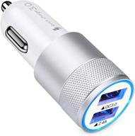 🚗 hootech mini car charger: fast 5.4a/30w usb charger for iphone 13/12/11 pro max and samsung galaxy s21/s20 ultra logo