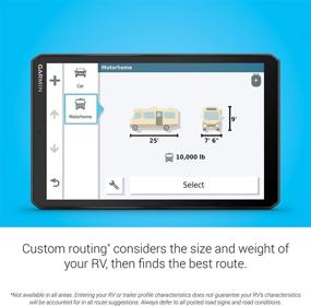 img 1 attached to 🚐 Улучшенная навигация для автодомов: навигатор Garmin RV 890 с GPS и 8-дюймовым дисплеем от края до края, предустановленными кемпингами, настраиваемой маршрутизацией и многими другими функциями.