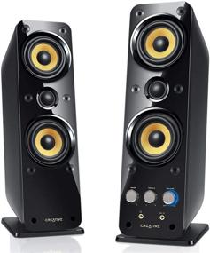 img 4 attached to 💻 Black Creative GigaWorks T40 Series II Multimedia Speaker System with BasXPort Technology - 2.0 for Enhanced Multimedia Experience