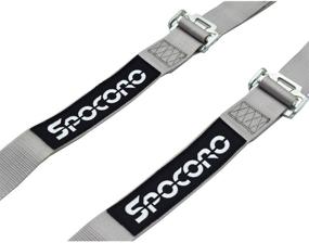 img 3 attached to 🏎️ Spocoro 4 Point Racing Safety Harness - 2 Inch Nylon Straps, Cam Lock Style, Silver (1 Pack)
