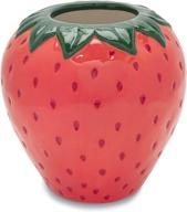 ban.do vintage ceramic vase: strawberry fields decorative accent for home, kitchen, office logo