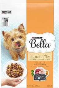 img 4 attached to Bella Purina Natural Bites - Adult Dry Dog Food for Small Dogs - 12 lb. Bag