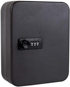 img 4 attached to 🔒 Safestur 20-Key Cabinet with Combination Lock, 20 Key Tags & Wall Mount - Black Key Box Safe Cabinet