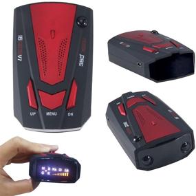 img 2 attached to 🚗 Paddsun Laser Radar Detector for Cars, Voice-Prompt Speed, Speed Alarm System with Automatic Detection (Red)