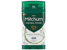 img 4 attached to 🎋 Mitchum Natural Power Deodorant for Men - Bamboo Powder, Cedarwood Scent - 2.7 oz