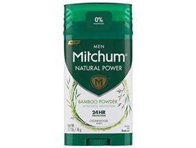 img 1 attached to 🎋 Mitchum Natural Power Deodorant for Men - Bamboo Powder, Cedarwood Scent - 2.7 oz