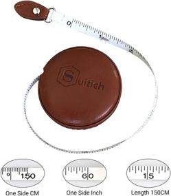 img 3 attached to Versatile Professional Leather Tape Measure: Tailors, Sewing, Diet, Body, Medical & More! Enjoy $40 Off!