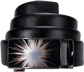 img 3 attached to Ultimate Convenience: Hi Tie Scorpion Men's Belt Accessories with Adjustable Sliding Automatic Feature