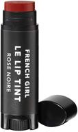 💄 french girl le lip tint - rose noire organic lip stain 0.17 oz/ 5 g logo