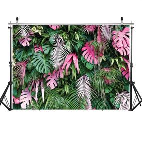 img 3 attached to SJOLOON Jungle Green Leaves Backdrop: Perfect Tropical Plants Photography Prop for Memorable Baby Birthday Party! (Dimensions: 7x5FT)