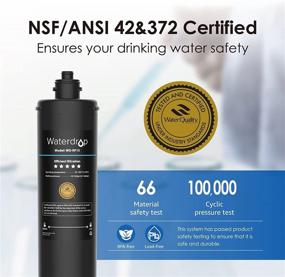 img 2 attached to 💧 Waterdrop RF15 Replacement Filter Cartridge - 16K Gallons High Capacity - NSF/ANSI 42 Certified - for Waterdrop 15UA/15UB/15UC Under Sink Water Filters