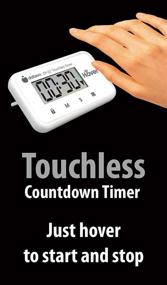 img 1 attached to ⏲️ Datexx Hover Kitchen Timer: Touchless Digital Countdown Timer for Convenient and Hands-Free Control in White