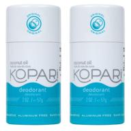 🥥 kopari aluminum-free deodorant original: non-toxic, paraben free, gluten free & cruelty free men’s and women’s deodorant with organic coconut oil - 2 pack, 2.0 oz logo