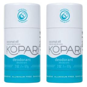 img 4 attached to 🥥 Kopari Aluminum-Free Deodorant Original: Non-Toxic, Paraben Free, Gluten Free & Cruelty Free Men’s and Women’s Deodorant with Organic Coconut Oil - 2 Pack, 2.0 oz