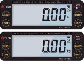 img 2 attached to 📏 Precision & Portable Bench Scale: VisionTechShop GTech GL-6150L - 150lbs Capacity, Dual Range, Reading 0-60 x 0.02lbs/60-150 x 0.05lbs, Lb/Kg Switchable, NTEP Legal for Trade