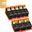 8 pack compatible cartridges replacement printer logo