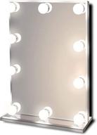 waneway hollywood lighted vanity makeup mirror - frameless dressing table 💄 cosmetic mirror with dimmable bulbs and bright led lights, multiple color modes (standard) logo